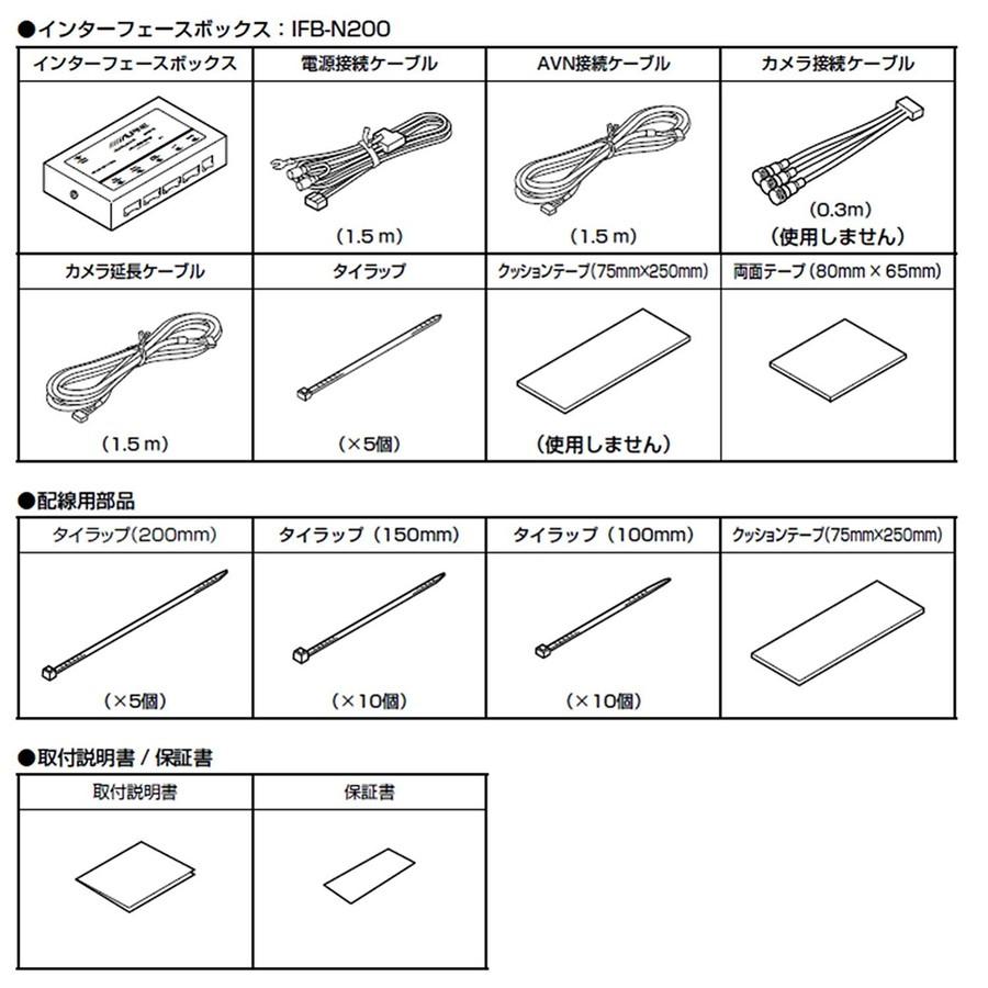 ALPINE（アルパイン） PKG-SF25N-AV 3カメラセーフティーパッケージ