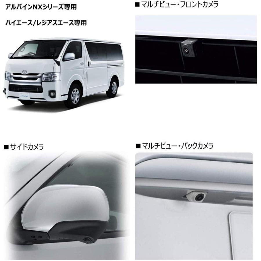 お*む様 アルパイン PKG-SF25N-HI 3カメラ　ハイエース ALPINE（アルパイン） PKG-SF25N-HI-W 3カメラセーフティーパッケージ