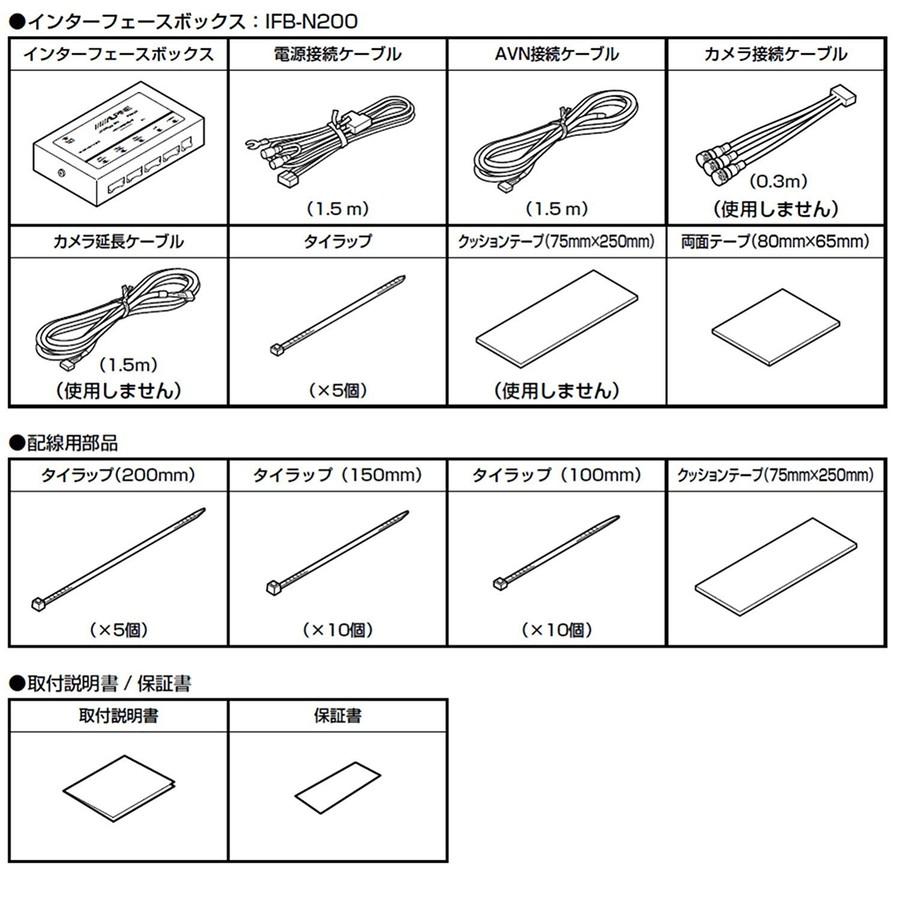 ALPINE（アルパイン） PKG-SF25N-HI 3カメラセーフティーパッケージ