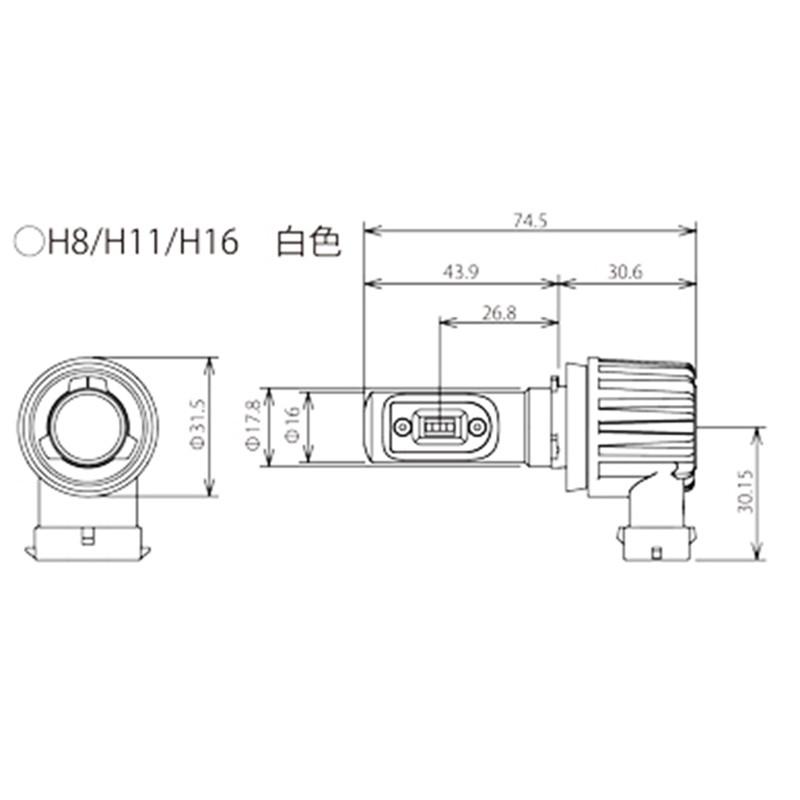 RACING GEAR（レーシングギア） RG POWER LED FOG Bulb フォグバルブ