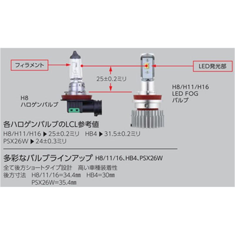 RACING GEAR（レーシングギア） RG POWER LED FOG Bulb フォグバルブ 