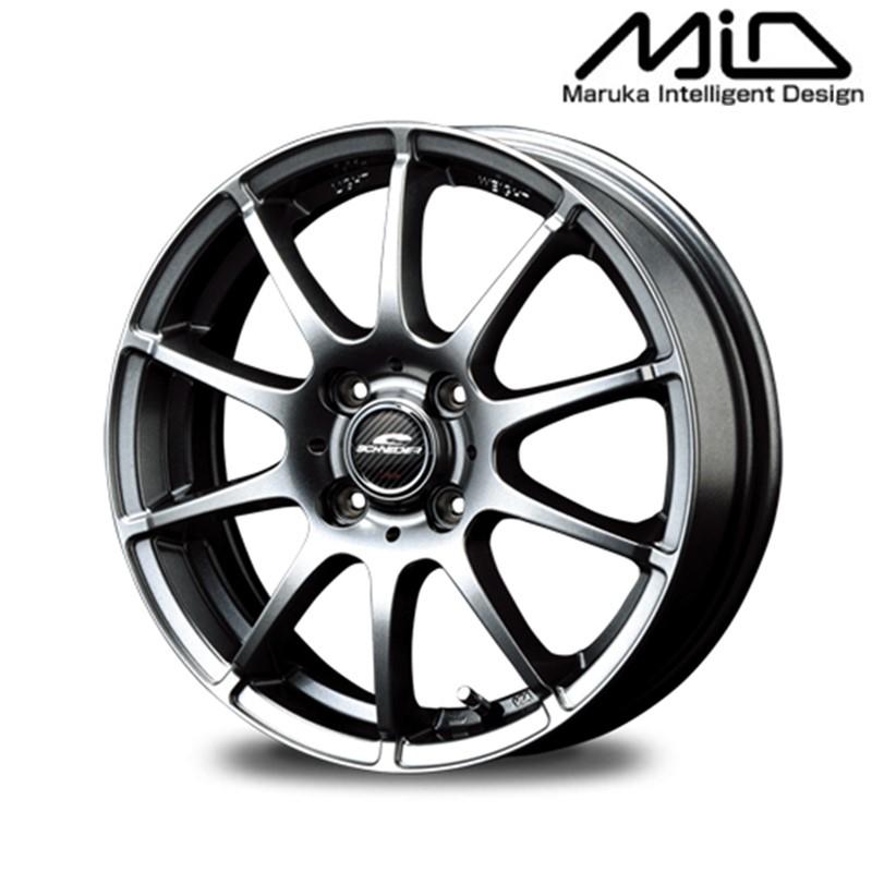 バリ溝‼️14インチシュナイダーホイール‼️ マルカサービス 14インチ 4穴 100 4.5J シュナイダー RX10-K ホイール
