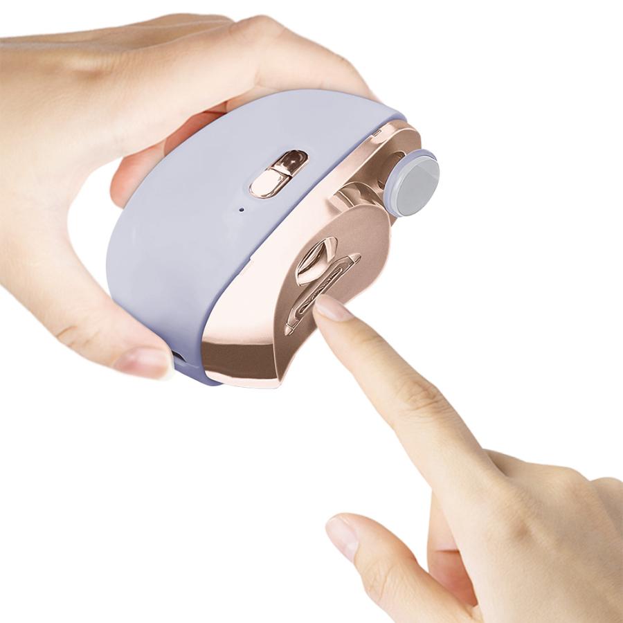 東亜産業 LUNAILS 電動爪切り パープル TOA-DDNC-002 USB充電