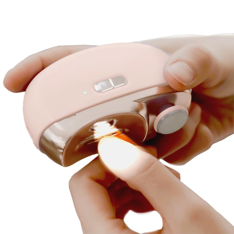 【特別価格】　電動爪切り　ピンク　コードレス　USB充電　ネイルケア 東亜産業 LUNAILS 電動爪切り ピンク TOA-DDNC-003 USB充電 Type