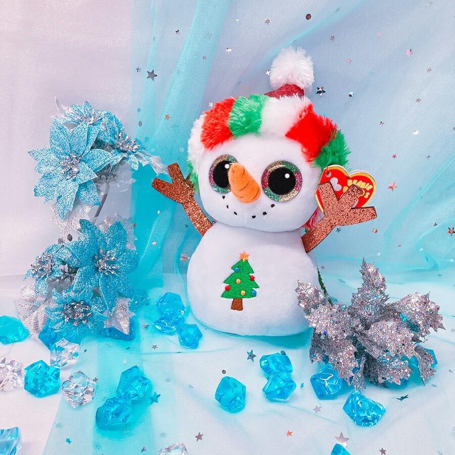 Ty ビーニーブーズ クリスマス ぬいぐるみ 2個セット 雪だるま