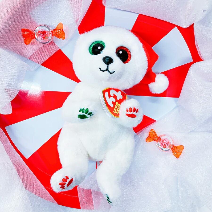 Ty ビーニーブーズ クリスマス ぬいぐるみ 2個セット 雪だるま