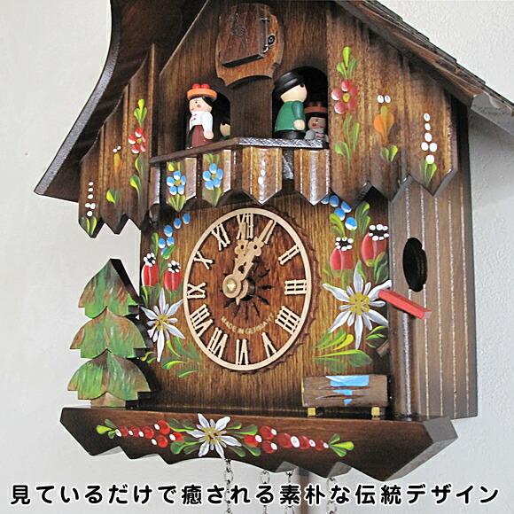 掛け時計 からくり 森の時計 木製からくり鳩時計 ハト時計 掛け時計 からくり 森の時計 木製からくり鳩時計 ハト時計