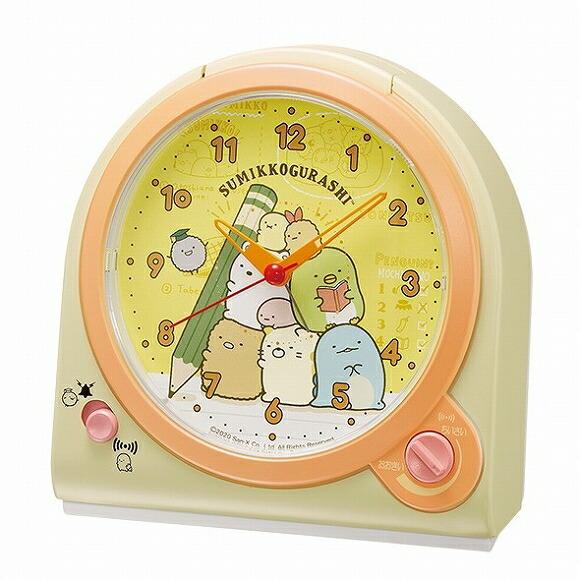 1年保証 セイコー Seiko キャラクター時計 目覚まし時計 アナログ すみっコぐらし イープ秒針 Cq162y