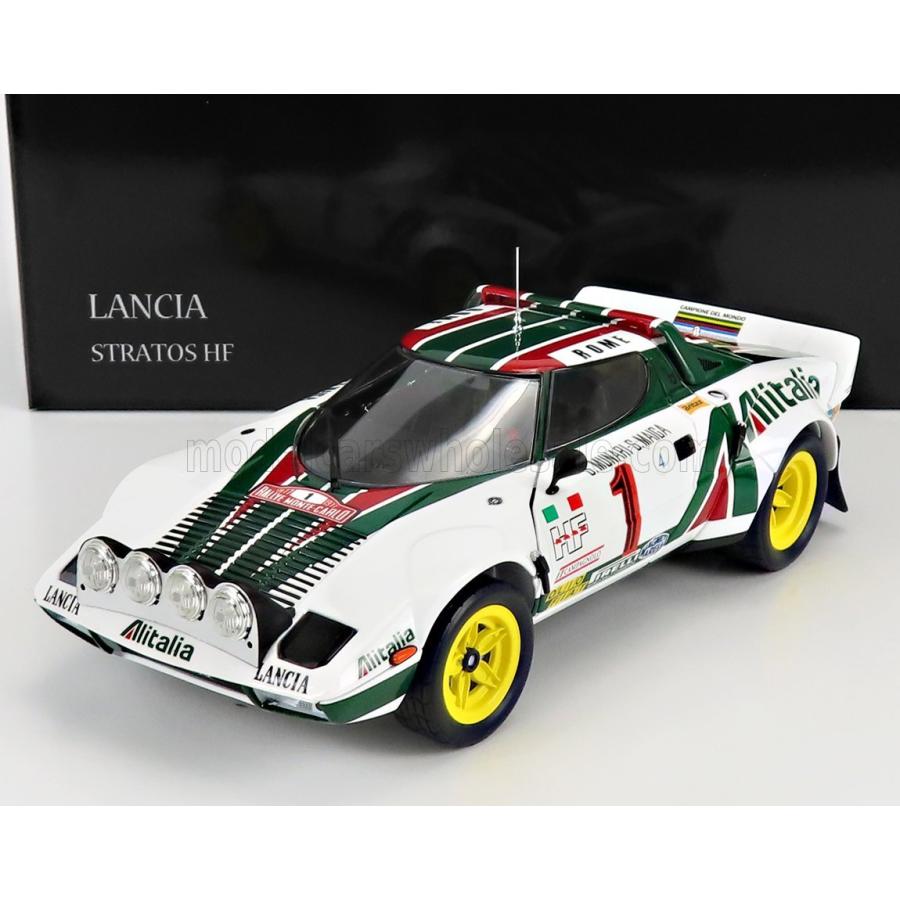 ミニカー 1/18 ランチア ストラトス HF 京商 KYOSHO 1/18 LANCIA STRATOS HF ALITALIA (night version) WHITE GREEN 08130A(24900円)