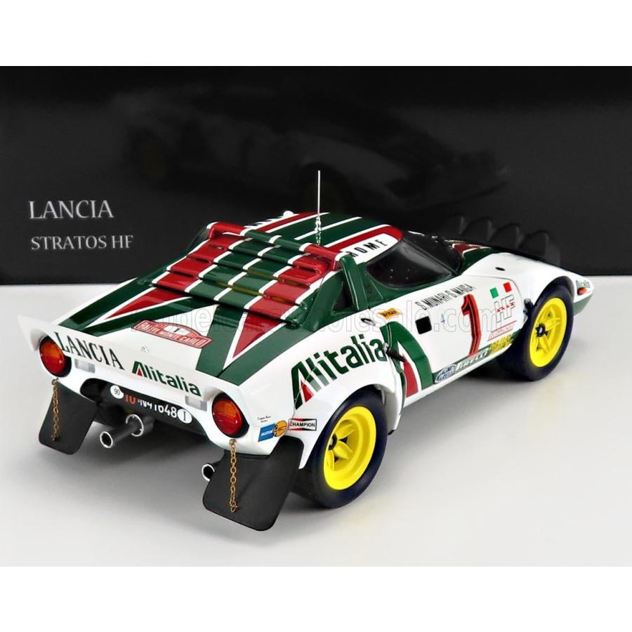 ミニカー 1/18 ランチア ストラトス HF 京商 KYOSHO 1/18 LANCIA STRATOS HF ALITALIA (night version) WHITE GREEN 08130A 1/18 HF WHITE GREEN 08130A