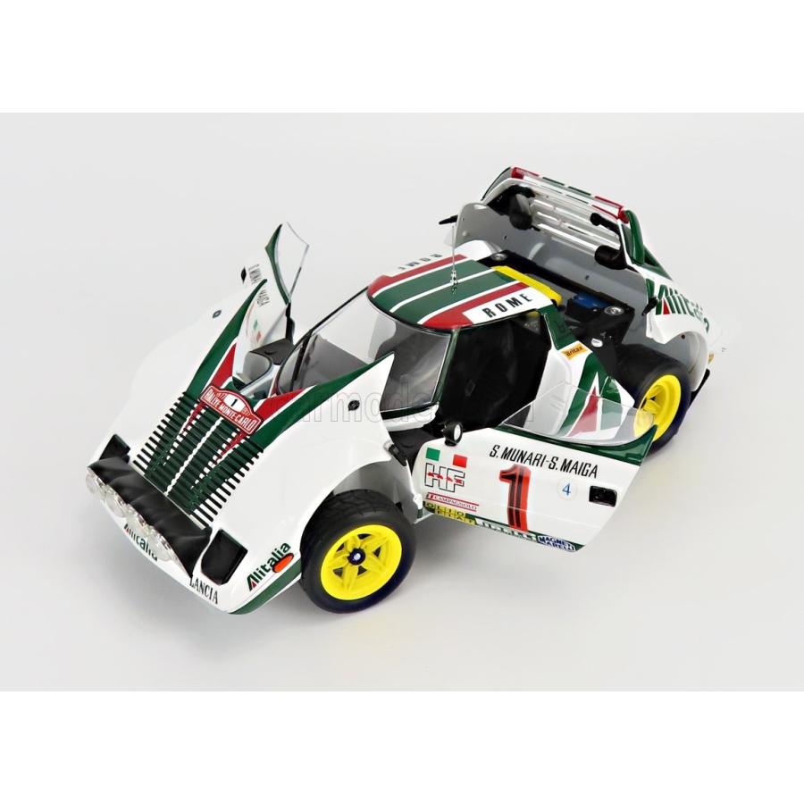 ミニカー 1/18 ランチア ストラトス HF 京商 KYOSHO 1/18 LANCIA STRATOS HF ALITALIA (night version) WHITE GREEN 08130A 1/18 HF WHITE GREEN 08130A