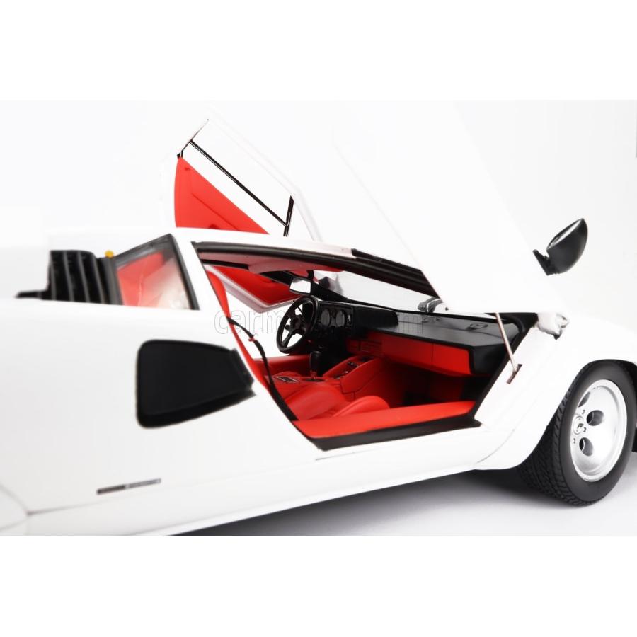 ミニカー 1/18 ランボルギーニ カウンタック LP500S 京商 KYOSHO 1/18 LAMBORGHINI COUNTACH LP500S 1982 WHITE 08320E｜a-mondo2｜07