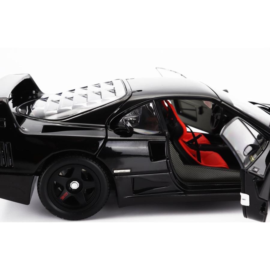 京商 1/ 18 フェラーリ F40 (ブラック)(KS08416BK) Kyosho Original 1/18 Ferrari F40 Black Model Car KS08416BK