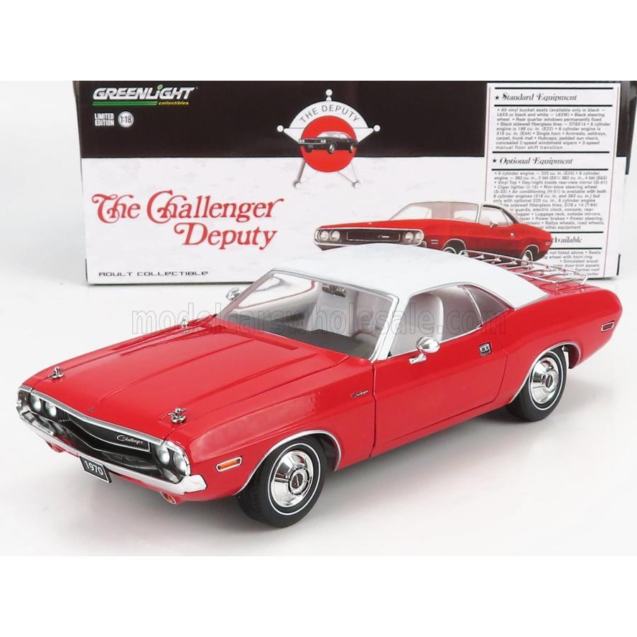 半額sale ミニカー アメ車 1 18 ダッジ チャレンジャー Greenlight 1 18 Dodge Challenger Coupe The Challenger Deputy 1970 Red White ミニカーショップ ええもん堂 通販 Yahoo ショッピング 激安買取 銀座 Viajesudesteasiatico Com