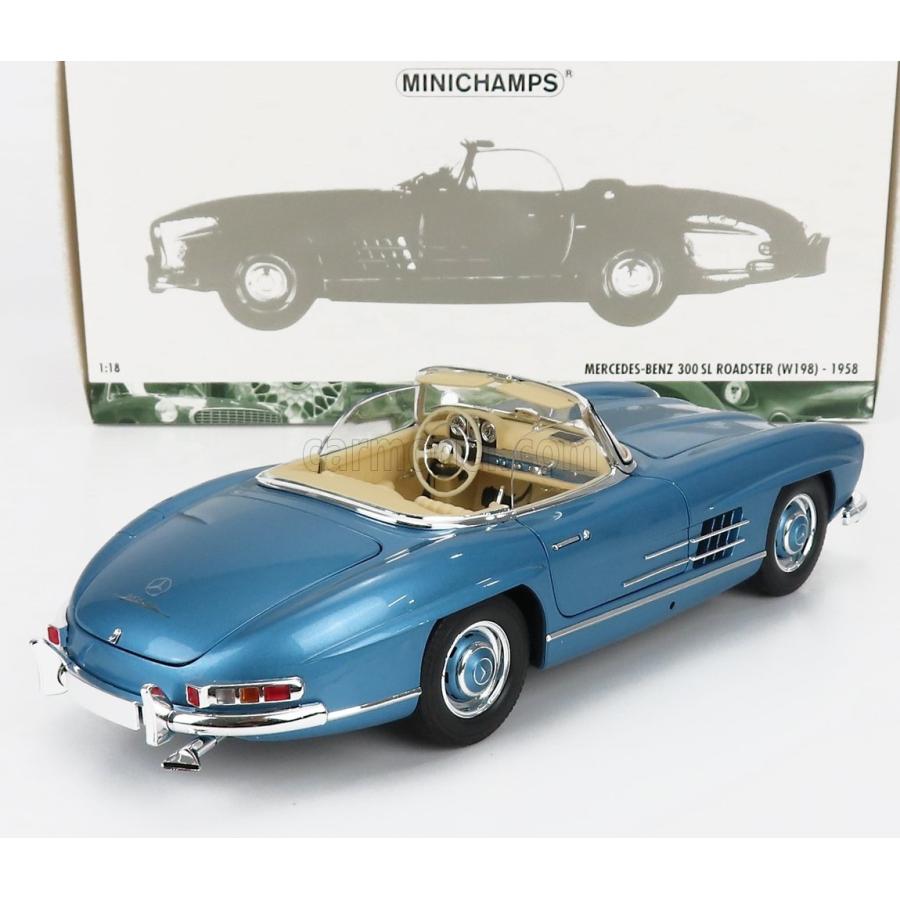 ★レア物 新品未開封 ミニカー 1/18 メルセデス ベンツ 300SL ミニチャンプス MINICHAMPS 1/18 MERCEDES BENZ 300SL ROADSTER (W198) CABRIOLET HARD-TOP 1958 BLUE MET 180039042 【XU7547805989】(26312円)
