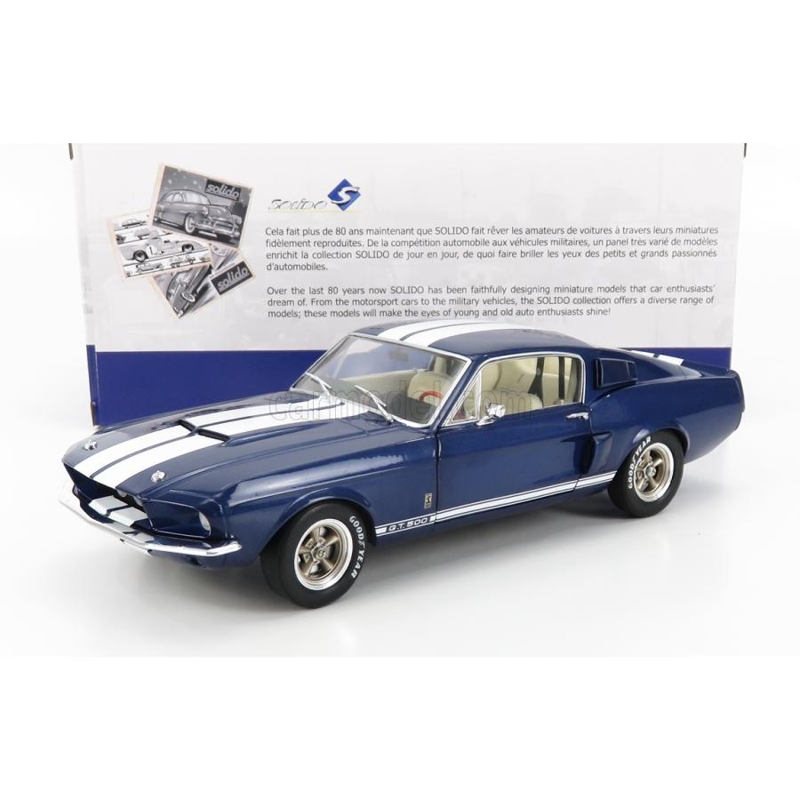 ミニカー アメ車 1 18 フォード マスタング Solido Ford Usa Shelby Mustang Gt500 1967 Blue ミニカーショップ ええもん堂 通販 Yahoo ショッピング