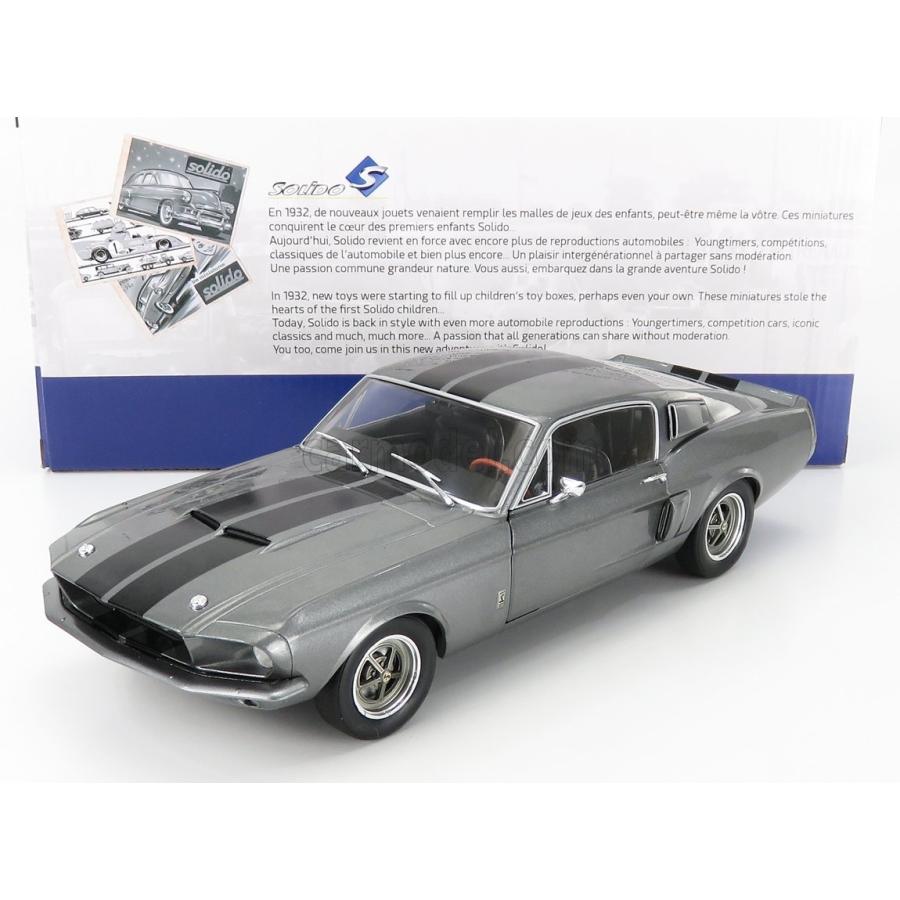 ミニカー アメ車 1 18 フォード マスタング Solido 1 18 Ford Usa Mustang Shelby Gt500 Coupe 1967 60 Secon Grey Met Black ミニカーショップ ええもん堂 通販 Yahoo ショッピング
