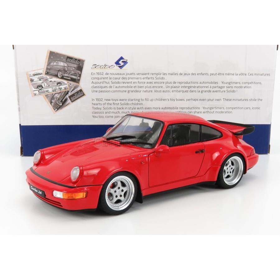 ミニカー 1 18 ポルシェ 911 964 Solido Porsche 911 964 Turbo 3 6 Coupe 1990 Red ミニカーショップ ええもん堂 通販 Yahoo ショッピング