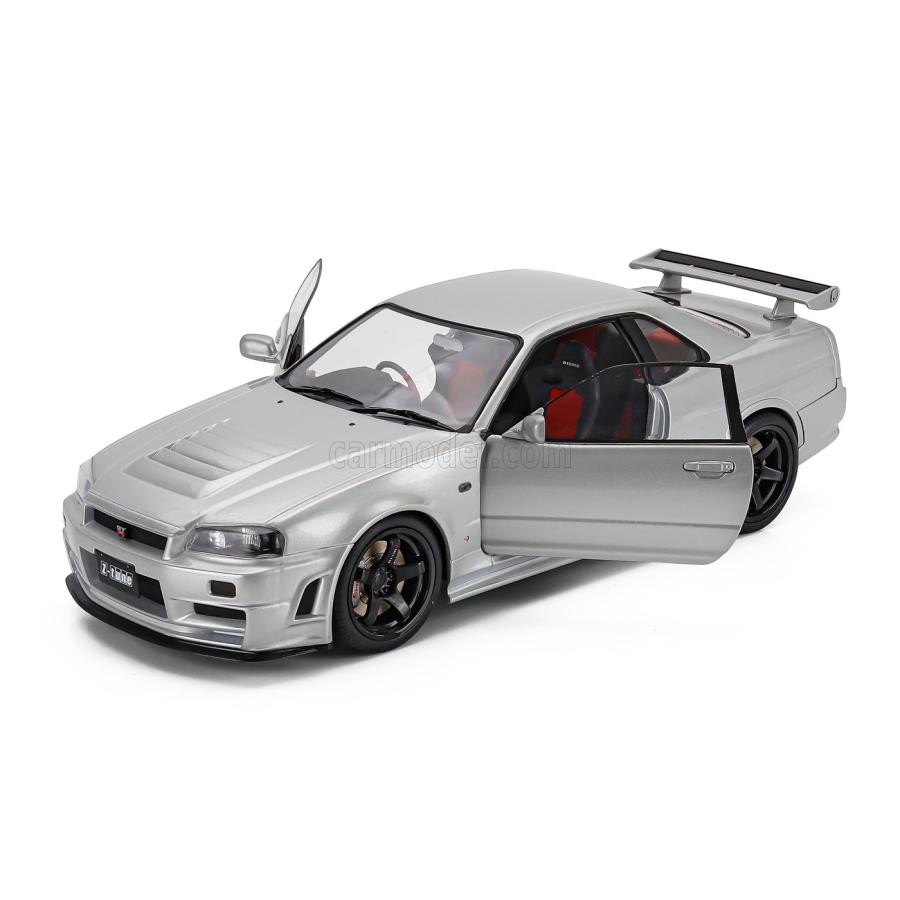 SOLIDO ソリド　Nissan GT-R (R34) ミニカー 1/18 ミニカー 1/18 日産 スカイライン GT-R R34 1999 グリーン NISSAN ダイ