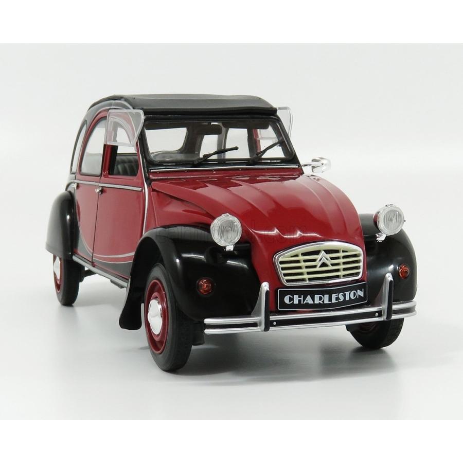 ミニカー 1/18 シトロエン 2CV SOLIDO 1/18 CITROEN 2CV CHARLESTON 1982 BLACK RED 1805013 1/18 2CV BLACK RED