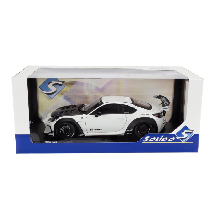 SOLIDO ミニカー 1/18 トヨタ GR86 LBWK ボディキット 2024 ホワイト
