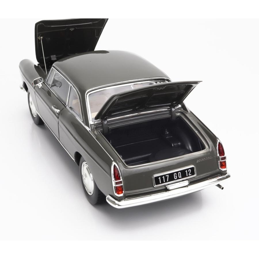 ミニカー 1/18 プジョー 404 ノレブ NOREV 1/18 PEUGEOT 404 COUPE 1967 GRAPHITE GREY 184834｜a-mondo2｜07