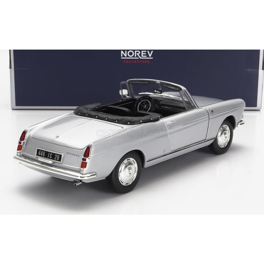 ミニカー 1/18 プジョー 404 ノレブ NOREV 1/18 PEUGEOT 404 CABRIOLET 1967 SILVER 184835｜a-mondo2｜02