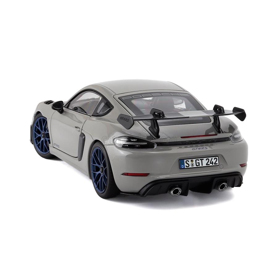 718 Cayman GT4 RS ミニカー シルバー 1/64 Porsche Cayman GT4 RS GT Silver Metallic【T64MC-004-SL