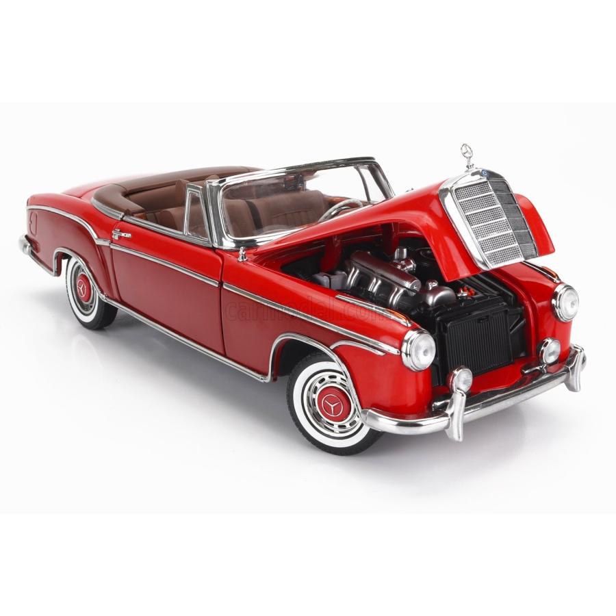 ミニカー 1/18 メルセデス ベンツ 220SE SUN-STAR 1/18 MERCEDES BENZ 220SE CABRIOLET OPEN 1960 2 TONE RED 03594｜a-mondo2｜08