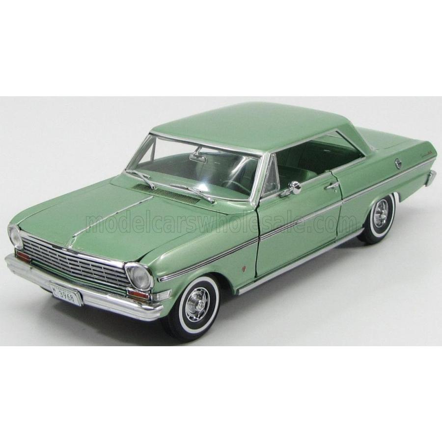 ミニカー アメ車 1 18 シボレー ノヴァ Sun Star Chevrolet Nova Ss 2 Door 1963 Laurel Green Met 3968 ミニカーショップ ええもん堂 通販 Yahoo ショッピング