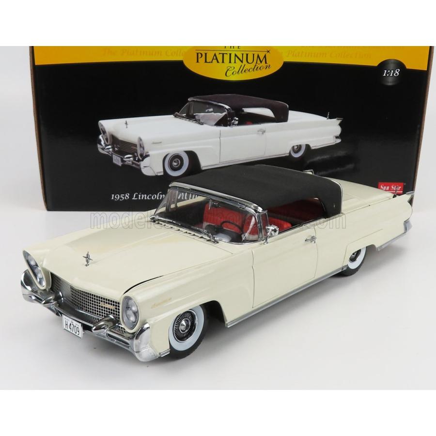 ミニカー アメ車 1 18 リンカーン コンチネンタル Sun Star 1 18 Lincoln Continental Mkiii Convertible Open 1958 White 4709 ミニカーショップ ええもん堂 通販 Yahoo ショッピング