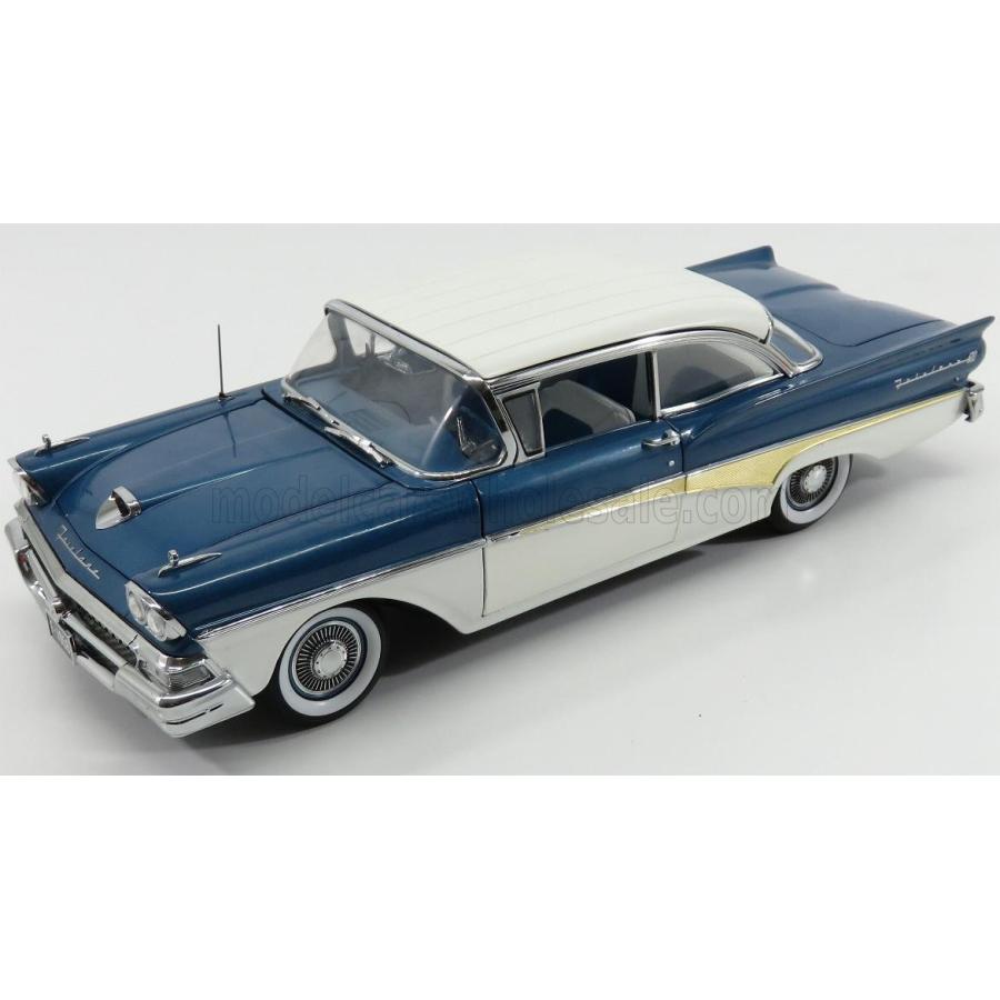 楽天 ミニカー アメ車 1 18 フォード フェアレーン Sun Star Ford Usa Fairlane Around The World 1958 White Blue 052 訳ありセール格安 Tratabrasil Org Br