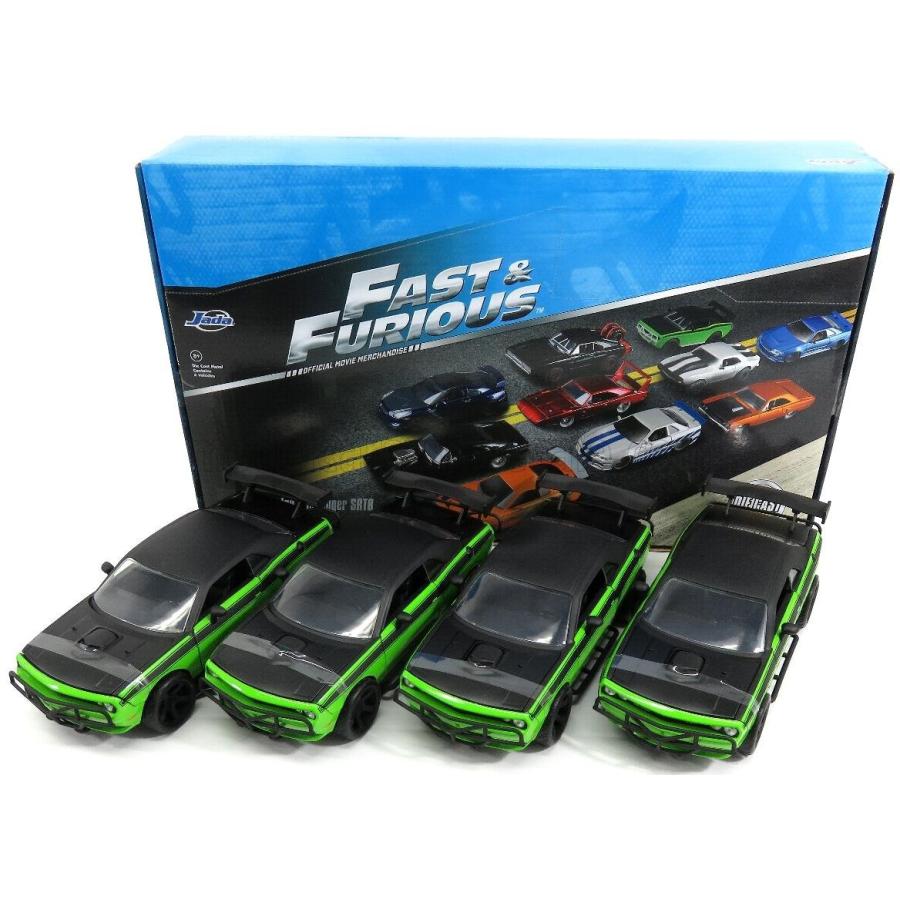 ミニカー ワイルドスピード 1 24 ダッジ チャレンジャー Jada Dodge Set 4x Letty S Challenger Srt8 Off Road 08 Fast Furious 7 Green Matt Black 4 ミニカーショップ ええもん堂 通販 Yahoo ショッピング