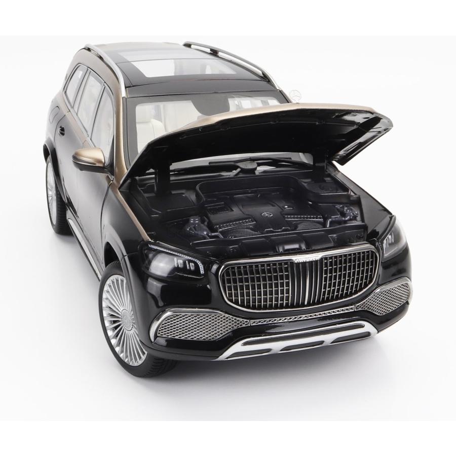 ミニカー 1/18 マイバッハ GLSクラス SUV PARAGON-MODELS 1/18 MERCEDES BENZ MAYBACH GLS-CLASS GLS600 4-MATIC (X167) 2019 GOLD BLACK 98402LHD｜a-mondo2｜08