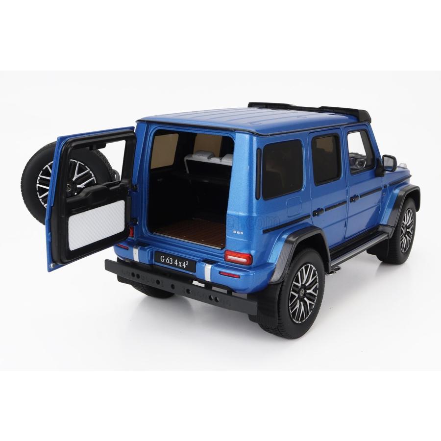 ミニカー 1/18 メルセデス ベンツ Gクラス G63 I-SCALE 1/18 MERCEDES BENZ G-CLASS G63 4x4 4.0 V8 BITURBO 585cv AMG 2020 SOUTH SEA BLUE B66961111｜a-mondo2｜09