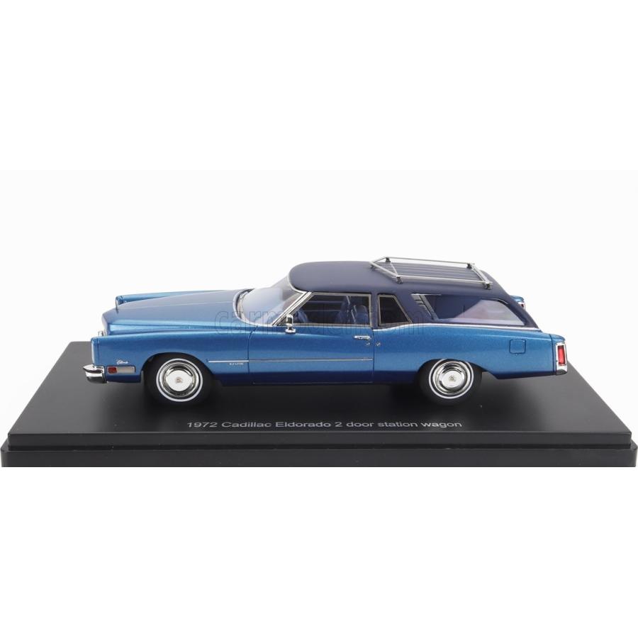 ミニカー アメ車 1/43 キャデラック エルドラド ESVAL MODEL 1/43 CADILLAC ELDORADO SW STATION WAGON 2-DOOR 1972 DARK BLUE BLUE EMUS43013B｜a-mondo2｜03