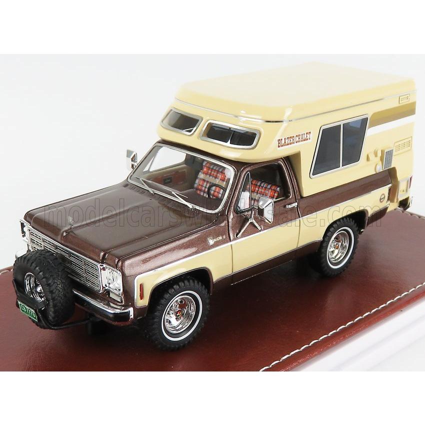 ミニカー アメ車 1 43 シボレー ブレイザー Great Iconic Models 1 43 Chevrolet Blazer Chalet Camper 1976 Beige Brown Gim069a Gim069a ミニカーショップ ええもん堂 通販 Yahoo ショッピング