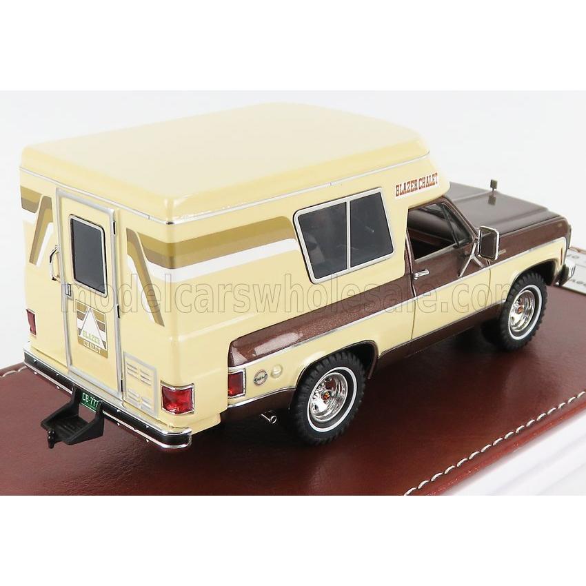 ミニカー アメ車 1 43 シボレー ブレイザー Great Iconic Models 1 43 Chevrolet Blazer Chalet Camper 1976 Beige Brown Gim069a Gim069a ミニカーショップ ええもん堂 通販 Yahoo ショッピング