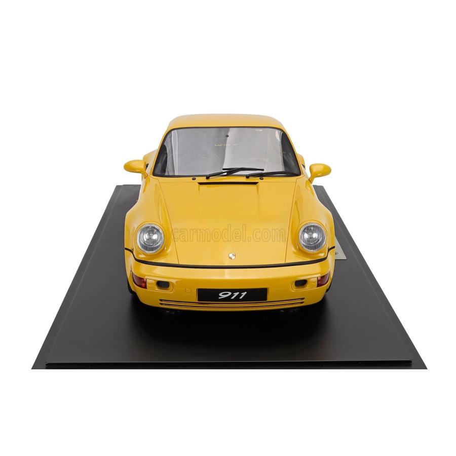 PGM ポルシェ911 964 イエロー 1/64 1990 Porsche 911 964 Turbo Yellow Welly 1:60 1:64 Series 52298 3