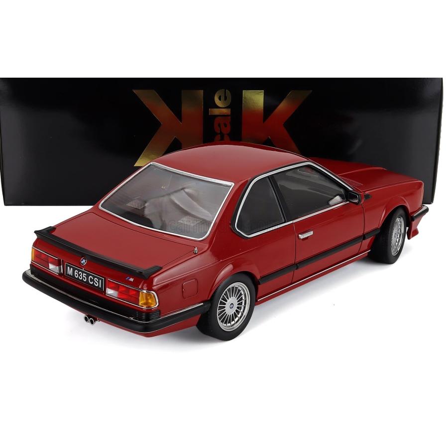 ミニカー 1/12 BMW 6シリーズ KK-SCALE 1/12 BMW 6-SERIES M635 CSI (E24) COUPE 1987 CERCHI ALPINA ALPINA RIMS RED KKDC120165Aの画像
