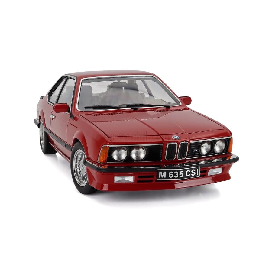 ミニカー 1/12 BMW 6シリーズ KK-SCALE 1/12 BMW 6-SERIES M635 CSI (E24) COUPE 1987 CERCHI ALPINA ALPINA RIMS RED KKDC120165Aの画像