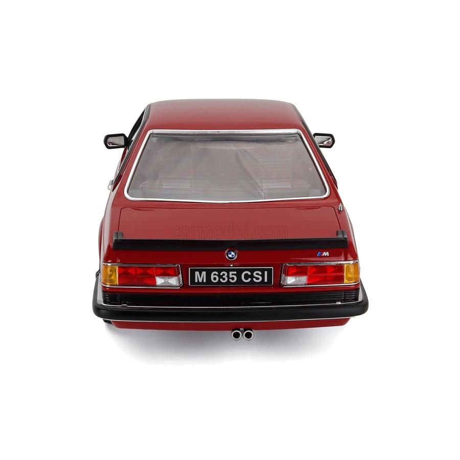 ミニカー 1/12 BMW 6シリーズ KK-SCALE 1/12 BMW 6-SERIES M635 CSI (E24) COUPE 1987 CERCHI ALPINA ALPINA RIMS RED KKDC120165Aの画像