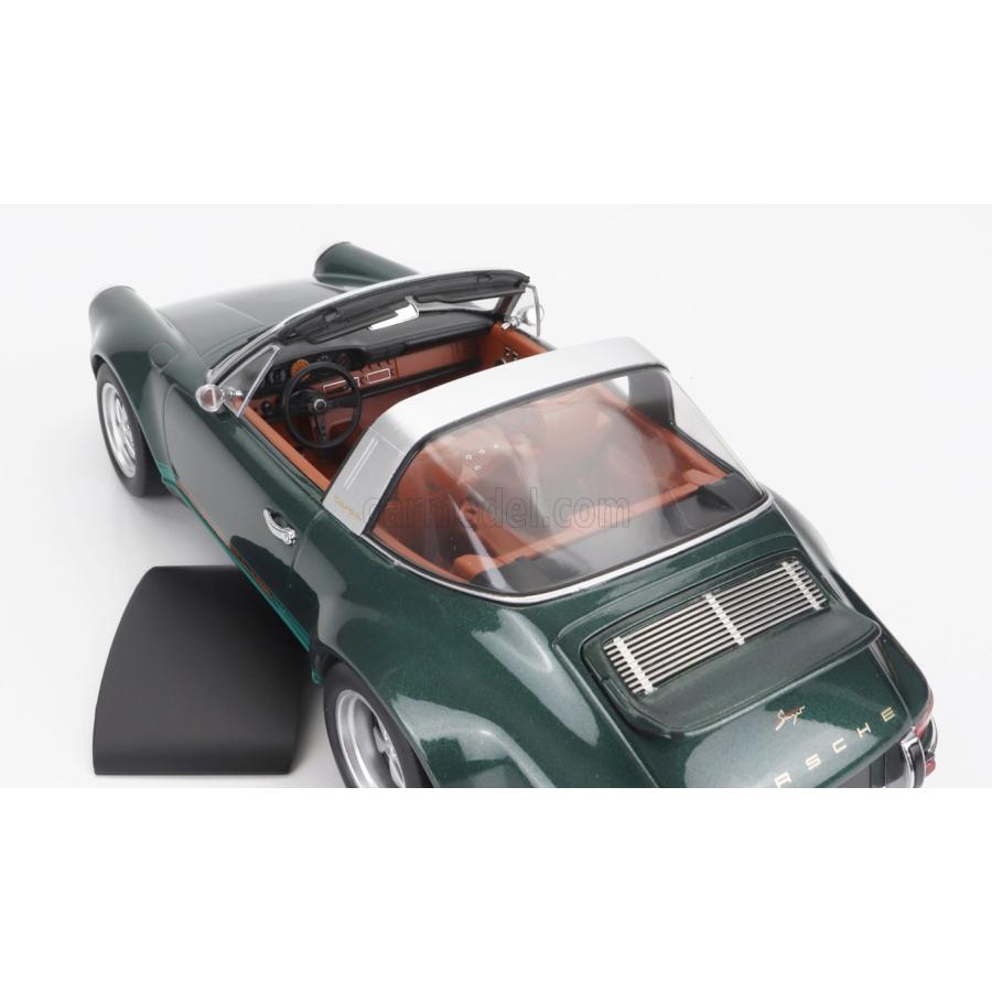 ミニカー 1/18 ポルシェ 911 KK-SCALE 1/18 PORSCHE 911 BY SINGER TARGA 2014 DARK GREEN MET KKDC180473｜a-mondo2｜08