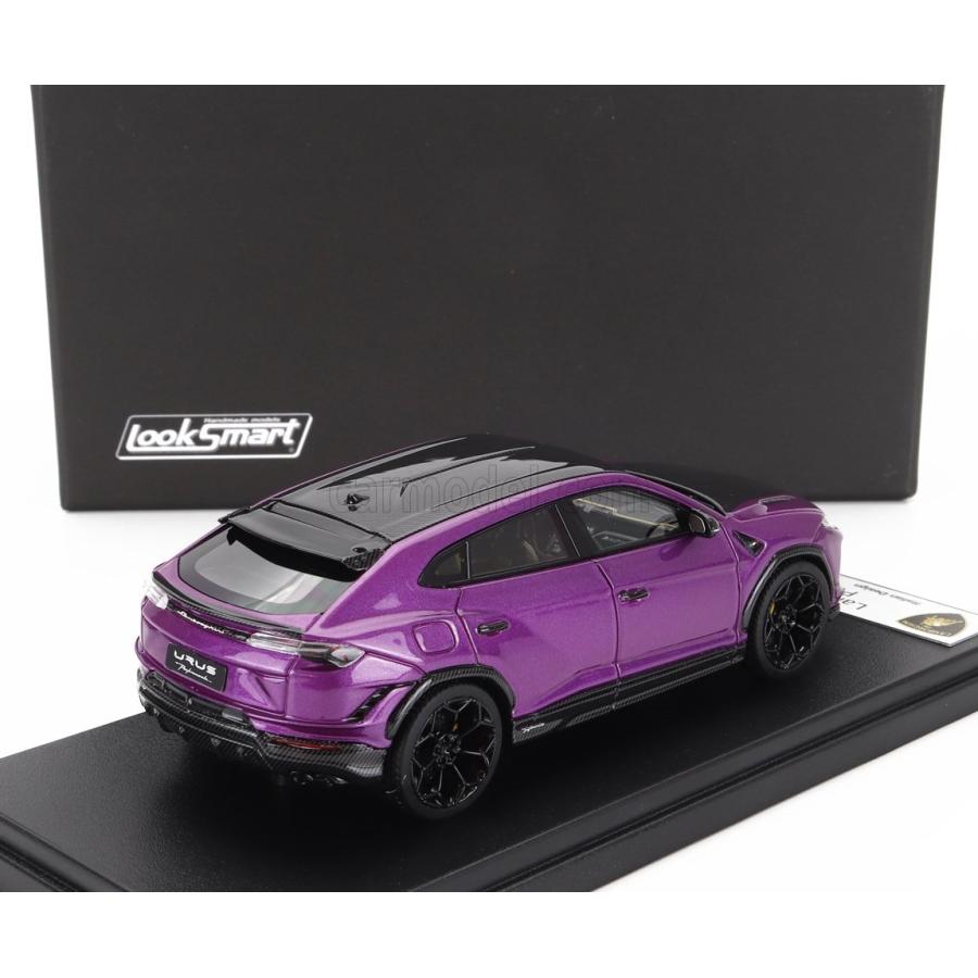 ミニカー 1/43 ランボルギーニ ウルス SUV LOOKSMART 1/43 LAMBORGHINI URUS PERFORMANTE 2022 VIOLA MITHRAS - PURPLE CARBON LS537F｜a-mondo2｜02