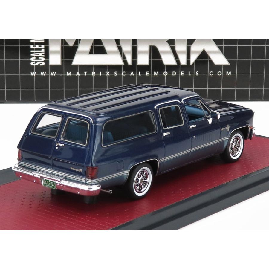 ミニカー アメ車 1/43 シボレー サバーバン MATRIX SCALE MODELS 1/43 CHEVROLET SUBURBAN 1981 BLUE MX20302-412 トミカリミテッドヴィンテージ トミカラマ ヴィンテージ02c スネークモータース社 完成品 WSO1997086624(17512円)