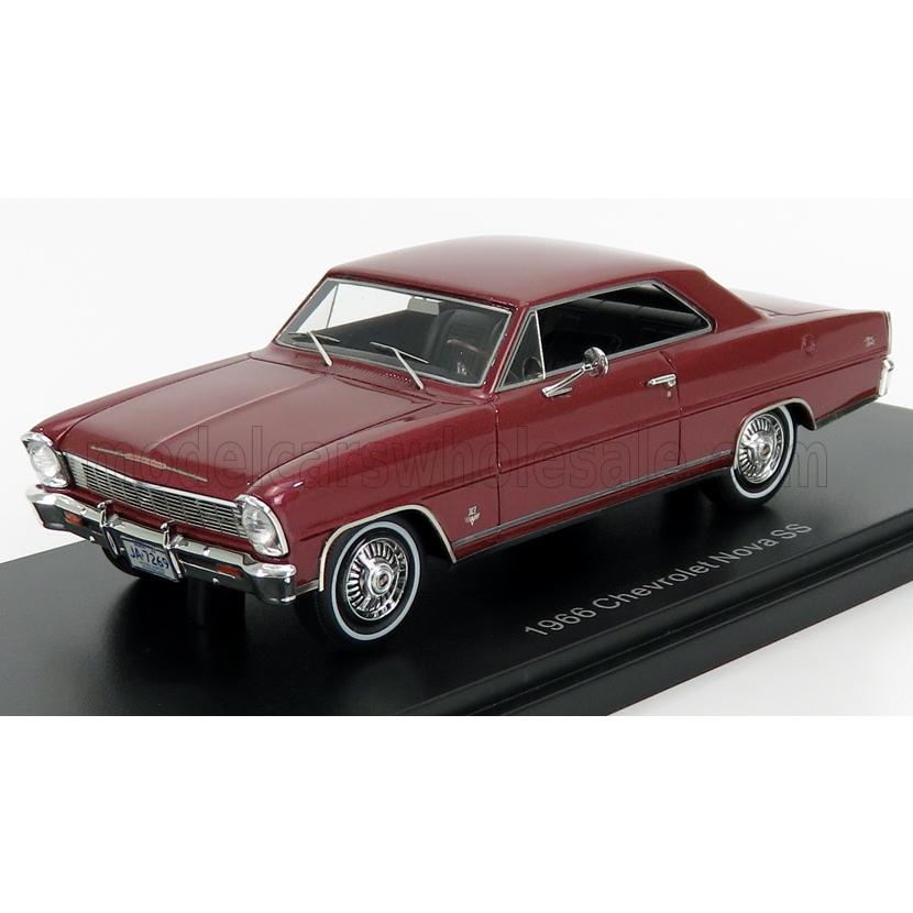 ミニカー アメ車 1 43 シボレー ノヴァ Neo Scale Models Chevrolet Nova Ss Hard Top Closed 1966 Dark Red Met Neo Neo ミニカーショップ ええもん堂 通販 Yahoo ショッピング