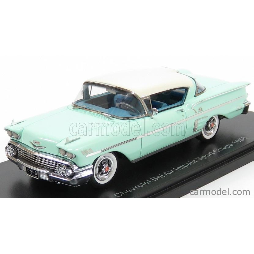 ミニカー アメ車 1 43 シボレー インパラ ハードトップ Neo Scale Models Chevrolet Bel Air Impala Sport Hard Top Coupe 1958 Light Green White Neo Neo ミニカーショップ ええもん堂 通販 Yahoo ショッピング