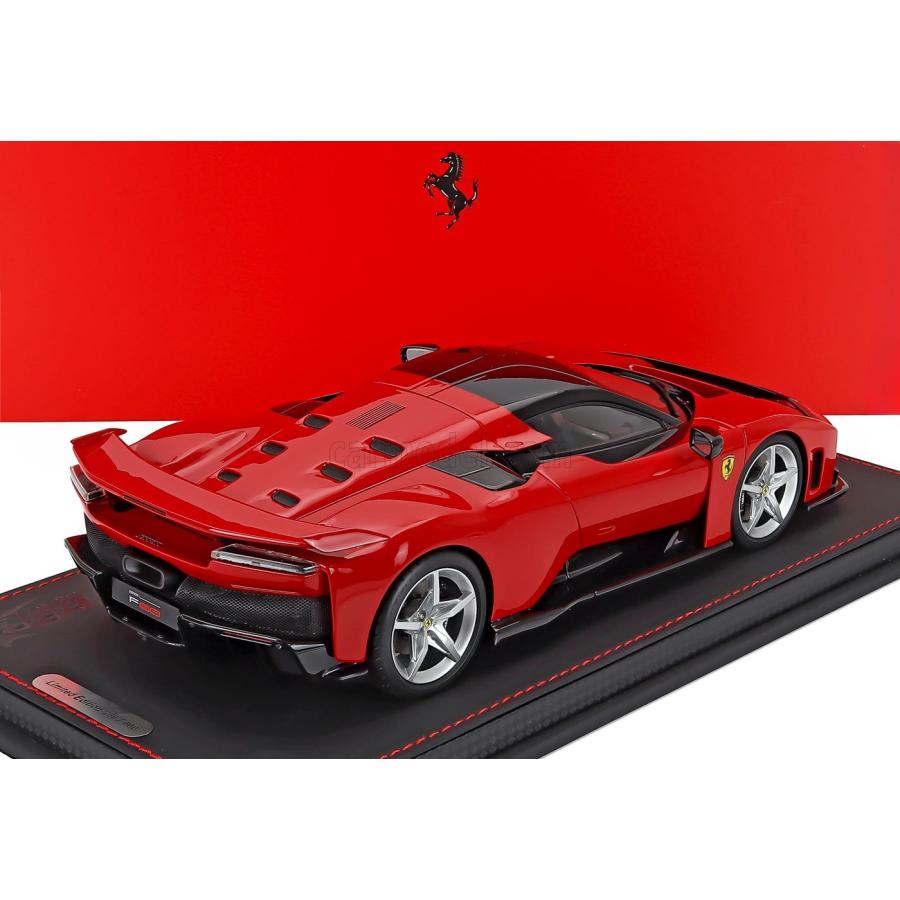 ミニカー 1/18 フェラーリ F80 BBR-MODELS 1/18 FERRARI F80 2024 SILVER RIMS ROSSO CORSA - RED BLACK P18253A-VETの画像