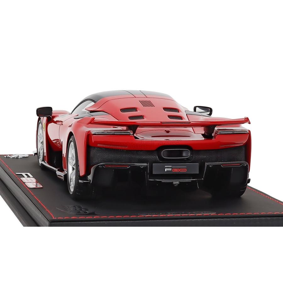 ミニカー 1/18 フェラーリ F80 BBR-MODELS 1/18 FERRARI F80 2024 SILVER RIMS ROSSO CORSA - RED BLACK P18253A-VETの画像