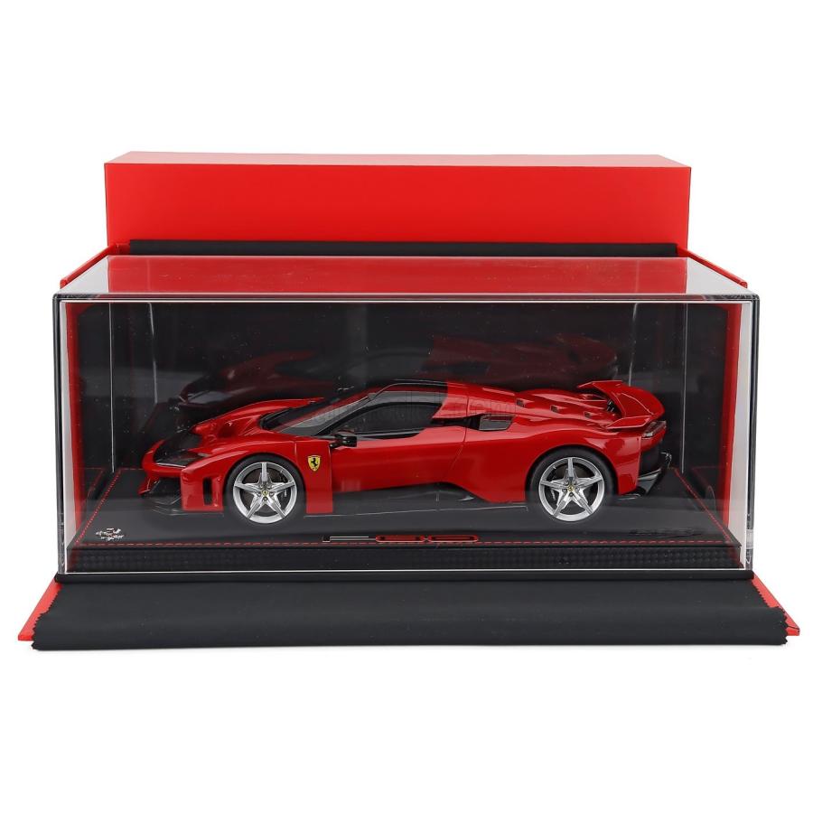 ミニカー 1/18 フェラーリ F80 BBR-MODELS 1/18 FERRARI F80 2024 SILVER RIMS ROSSO CORSA - RED BLACK P18253A-VETの画像